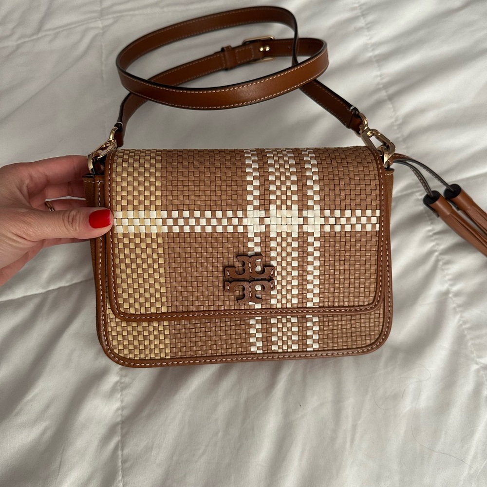 Brown beige Tory Burch Small Crossbody